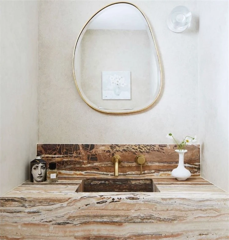 Onyx Travertine Vanity top