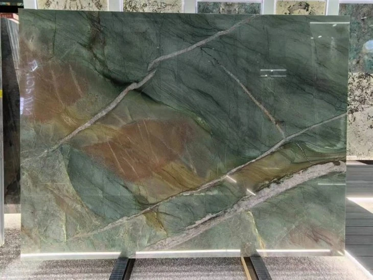 Fuchsite Crystal Quartzite Botanic Cristallo Countertop