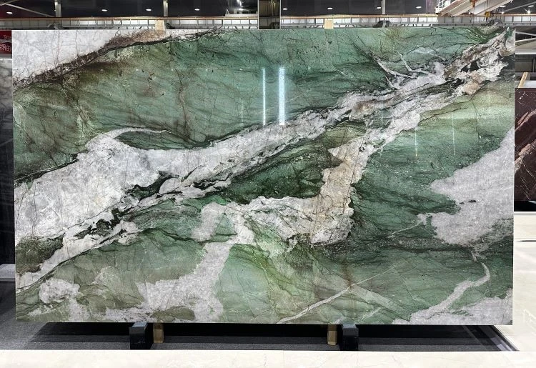 Fuchsite Crystal Quartzite Botanic Cristallo Slab Fuchsite Crystal Quartzite Botanic Cristallo Slab