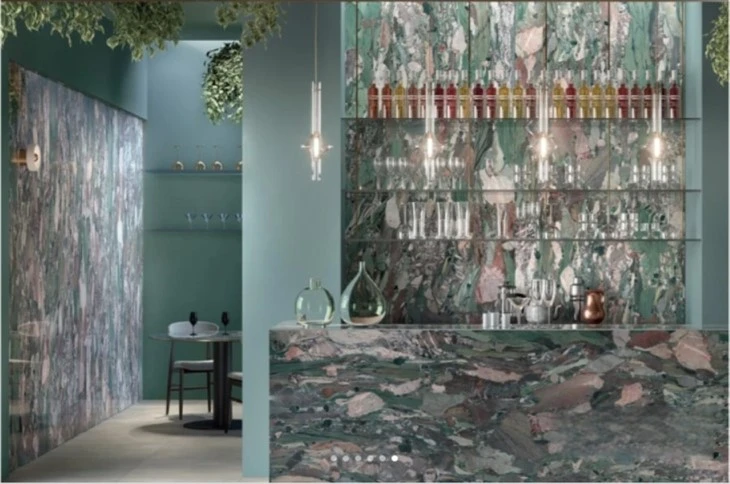 Quatre Saisons Green Marble Slab