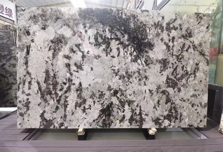 Brazil Splendor White Granite Snow Mountain Orchid Interior Design